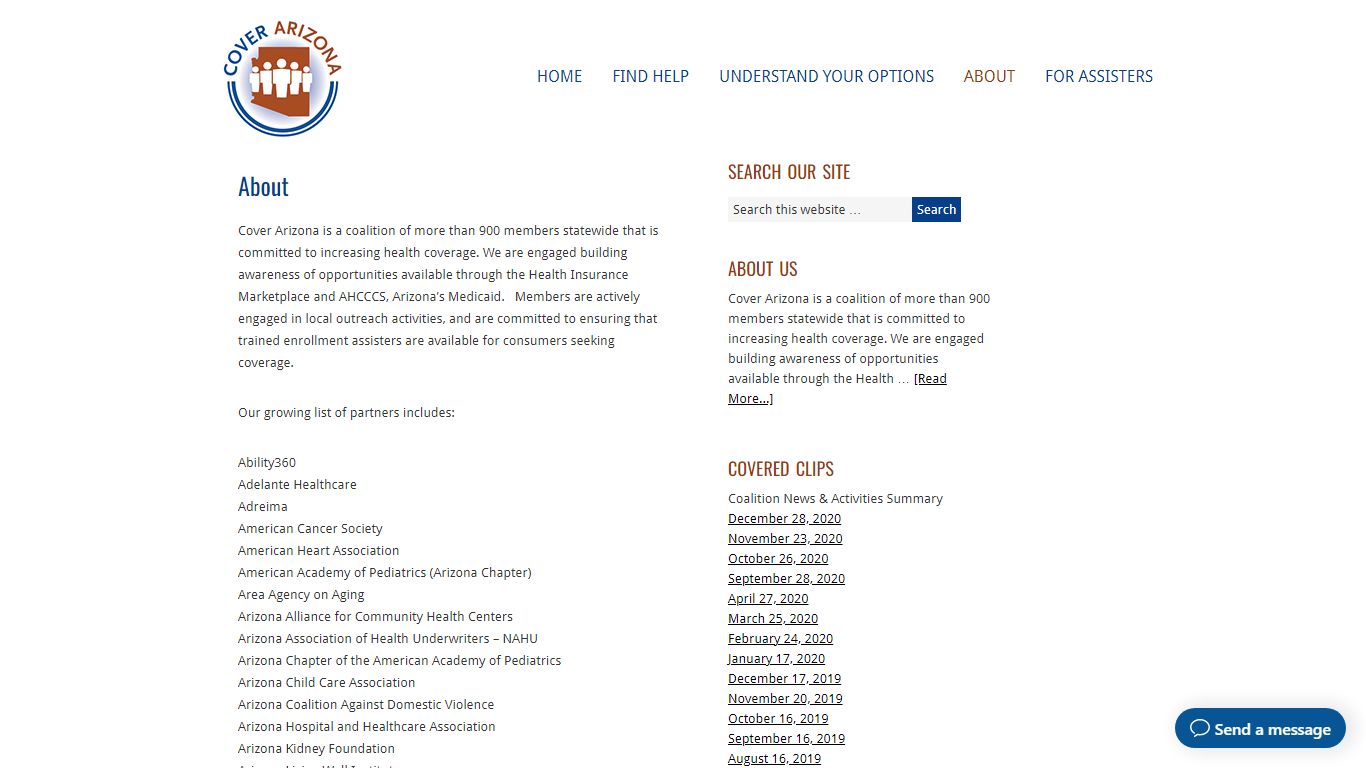 About - coveraz.org